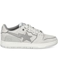 A Bathing Ape - Bape Sk8 Sta #3 L Appliqué Sneakers - Lyst