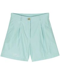 forte_forte - Aqua Green Taffeta Shorts - Lyst