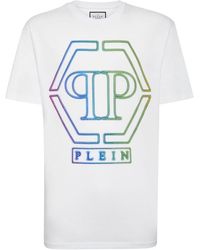 Philipp Plein - Rhinestone-embellished Hexagon-logo T-shirt - Lyst