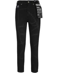 Versace Jeans Couture - Printed Skinny Jeans - Lyst