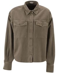 Brunello Cucinelli - Flap-Pocket Button Shirt - Lyst