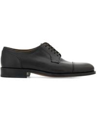 Ferragamo - Derby Shoes With Stitching Detail - Lyst