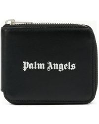 Palm Angels - Logo Zip Wallet - Lyst