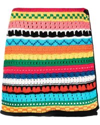 Alanui - Over The Horizon Crochet Miniskirt - Lyst
