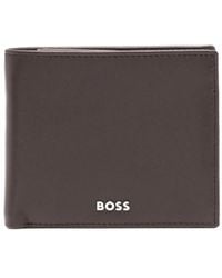 BOSS - Portafoglio Con Placca Logo - Lyst