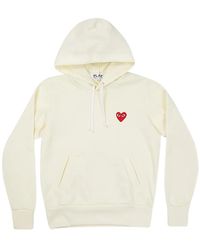 COMME DES GARÇONS PLAY - Heart-Logo Hoodie - Lyst