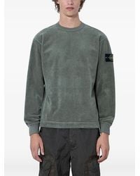 Stone Island - 156100030 Corduroy Logo-Patch Sweatshirt - Lyst