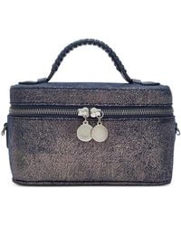 Stella McCartney - Falabella Metallic-Effect Braided-Handle Mini Bag - Lyst