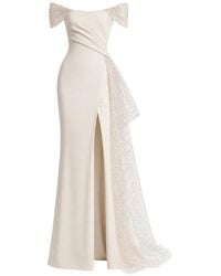 Gemy Maalouf - Off-The-Shoulder Draped Dress - Lyst