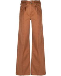 PAIGE - High-waisted Wide-leg Jeans - Lyst