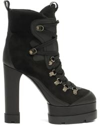 Casadei - Stivali Platform Stringati 120Mm - Lyst