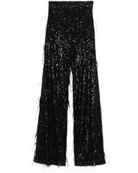 Nissa - Sequin-Embellished Trousers - Lyst