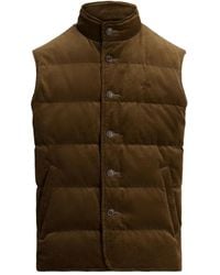 Polo Ralph Lauren - Logo-Embroidered Corduroy-Padded Gilet - Lyst