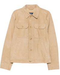 Polo Ralph Lauren - Suede Button-Up Jacket - Lyst