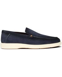 Santoni - Detroit Suede Loafers - Lyst