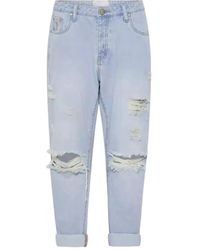One Teaspoon - Distressed Five-Pocket Jeans - Lyst