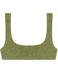 Reina Olga - Ginny Crinkle-Effect Bikini Top - Lyst