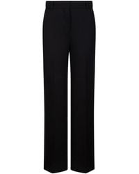 Max Mara - Pressed-Crease Straight-Leg Trousers - Lyst