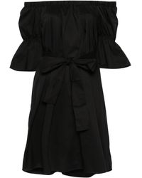 Liu Jo - Off-shoulder Poplin Dress - Lyst