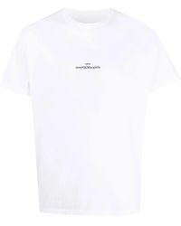 Maison Margiela - Katoenen T-Shirt Met Logo - Lyst