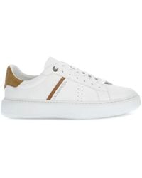 La Martina - Logo-Print Leather Sneakers - Lyst