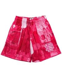 Eric Emanuel - Patchwork-Print Track Shorts - Lyst