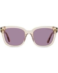 Tom Ford - Haylay Rectangular-Frame Sunglasses - Lyst