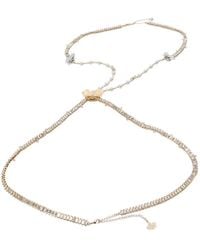 Genny - Collar Con Apliques Florales Y Cristal - Lyst