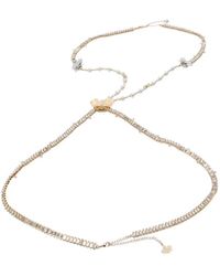 Genny - Floral-Detail Crystal-Embellished Necklace - Lyst