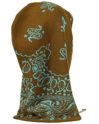JUN/NAKAYAMA - Paisley-Print Drawstring Balaclava - Lyst