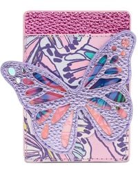 Kurt Geiger - Butterfly Leather Cardholder - Lyst