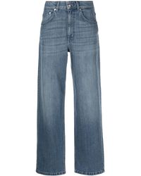 Filippa K - Cropped Wide-leg Denim Jeans - Lyst