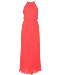 MICHAEL Michael Kors - Pleated Long Jumpsuit - Lyst