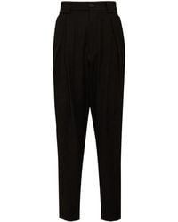 Giorgio Armani - Single-Pleat Flannel Trousers - Lyst