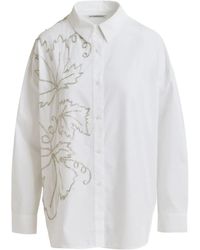 Essentiel Antwerp - Katoenen Blouse Met Geborduurde Kralen - Lyst