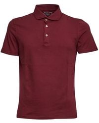 Fedeli - Mother-Of-Pearl Button Polo Shirt - Lyst