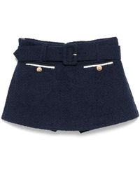 Self-Portrait - Boucle Culotte Skirt - Lyst