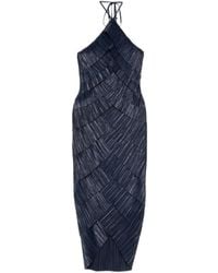 Cult Gaia - Robe Mi-Longue Patrizia Plissée À Dos Nu - Lyst