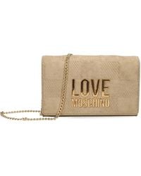 Love Moschino - Chain-Strap Logo-Plaque Shoulder Bag - Lyst