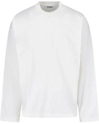 Jil Sander - Long-Sleeve Logo-Print T-Shirt - Lyst