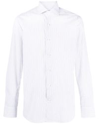 D4.0 - Striped Long-Sleeve Cotton Shirt - Lyst