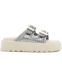 Casadei - Birky Ale Platform Slides - Lyst