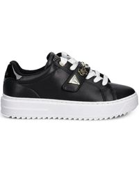 Guess - Logo-Plaque Strap Sneakers - Lyst