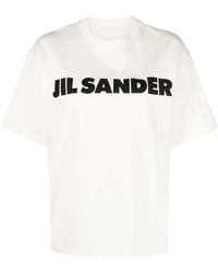 Jil Sander - Camiseta con logo estampado - Lyst