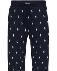 Polo Ralph Lauren - Logo Print Pajama Shorts - Lyst