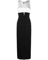 V:PM ATELIER - Aria Two-Tone Crepe Maxi Dress - Lyst