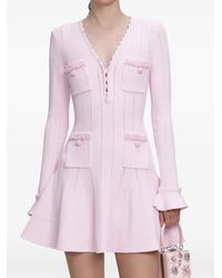 Self-Portrait - Mini-Jurk Verfraaid Met Parels - Lyst