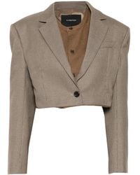 Pushbutton - Checked Hybrid Blazer - Lyst
