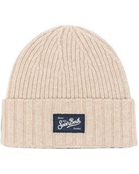 MC2 Saint Barth - Sheldon Ribbed Logo-Patch Beanie Hat - Lyst