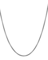 David Yurman 2.7mm Box Chain Necklace - Metallic